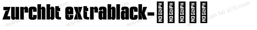 zurchbt extrablack字体转换